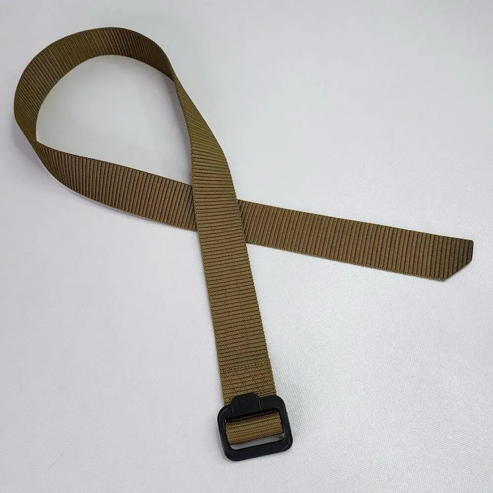 5.11 Tactical TDU Belt Men's Medium 32-34 Coyote Green Nylon Webbing Buckle